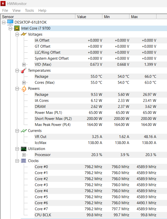 HWMonitor - nâng cấp ổ cứng ssd