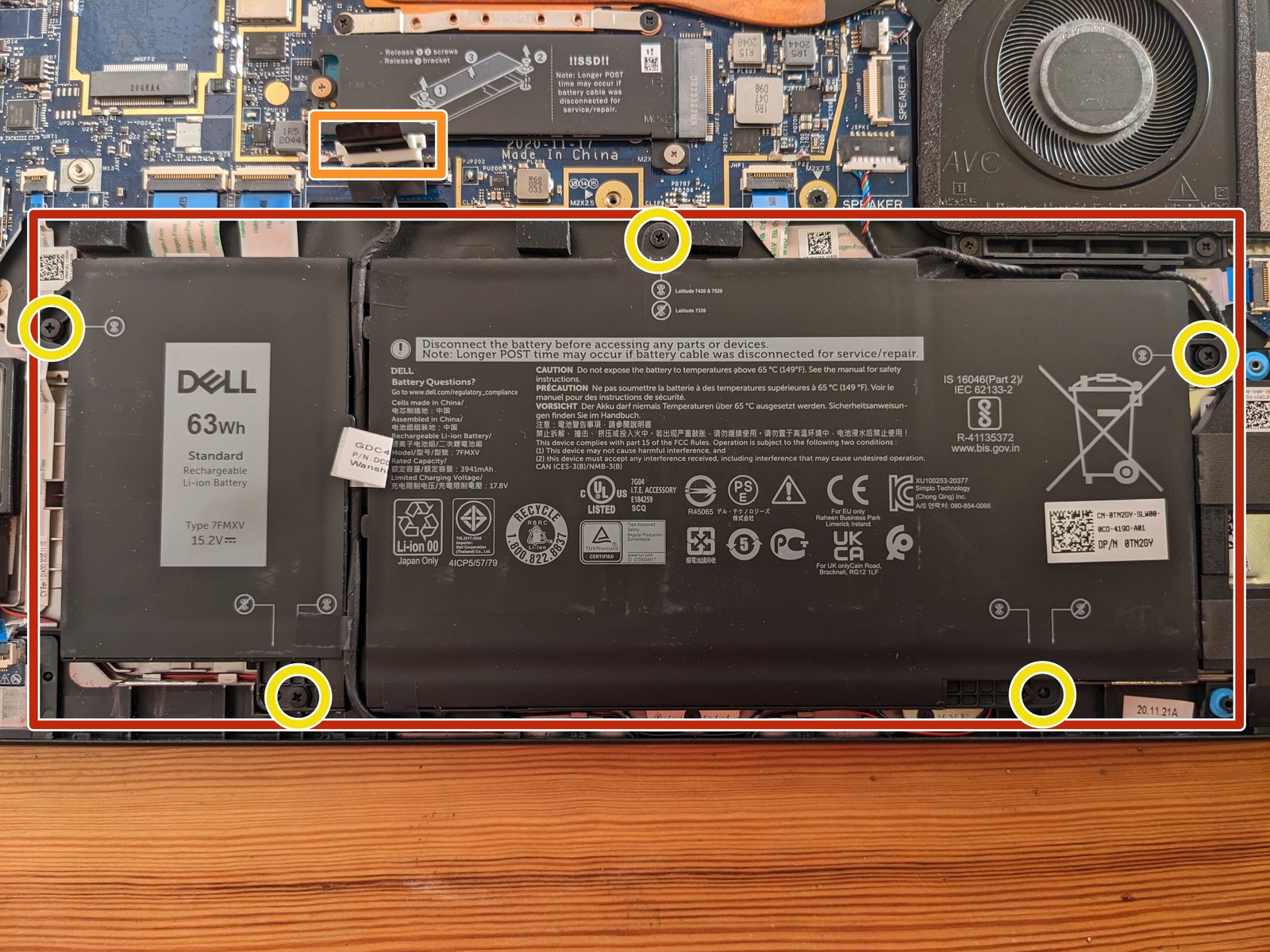 Hướng dẫn thay bàn phím Dell Latitude 7420 - Chi tiết A-Z